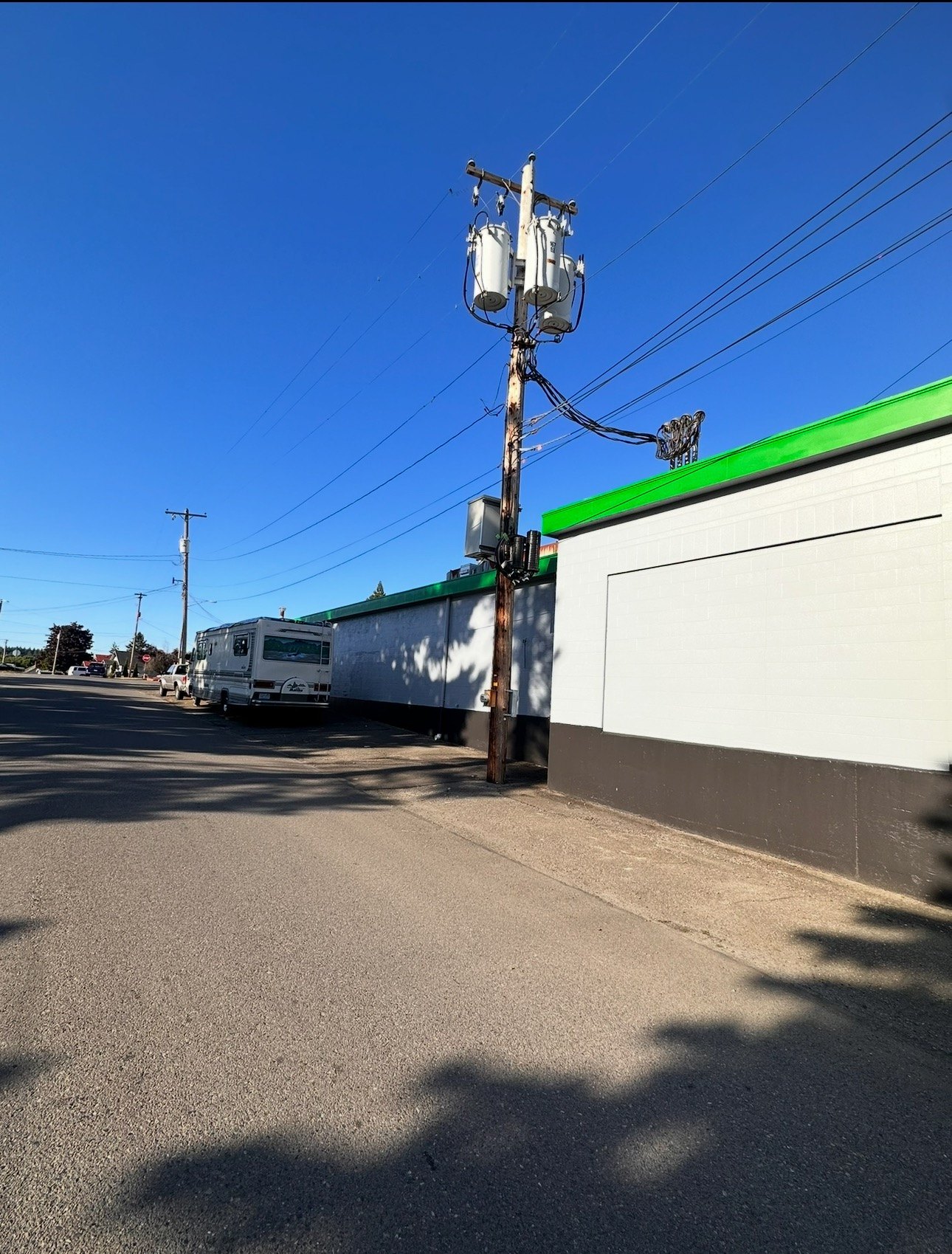 Commercial building after painting