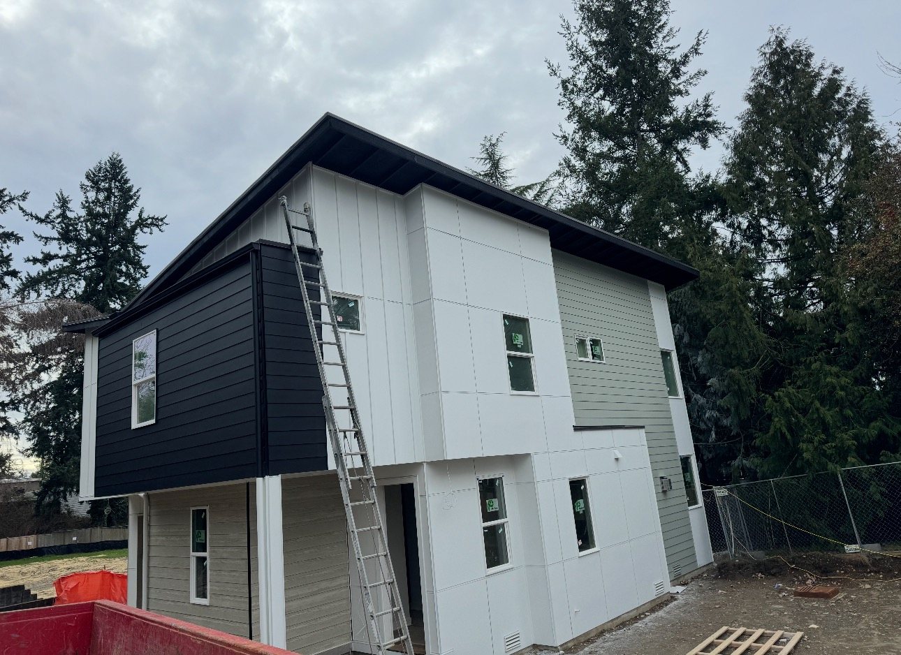 House exterior after painting