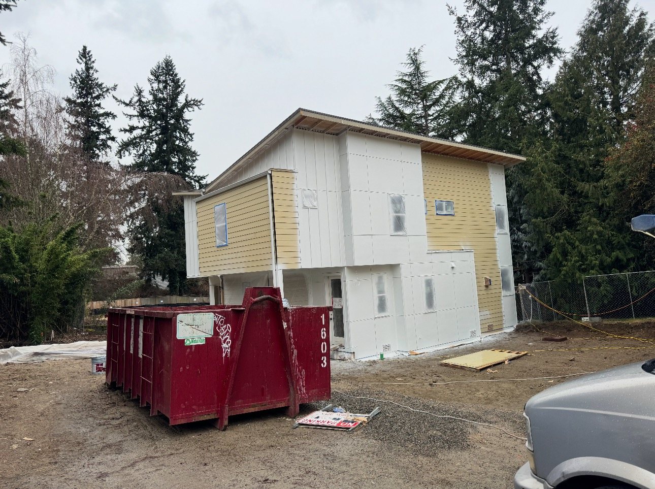 House exterior before painting