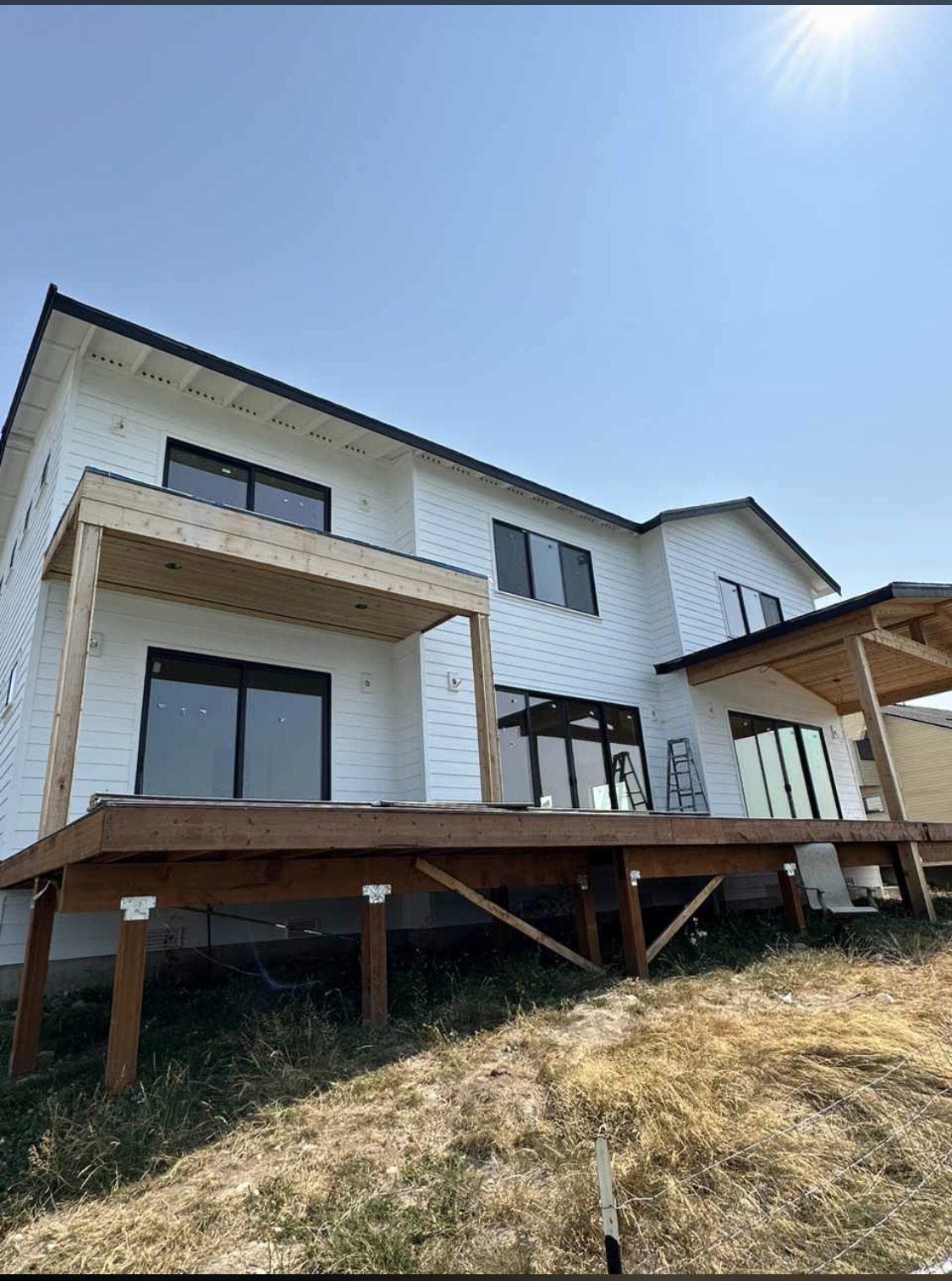 Exterior home project in progress