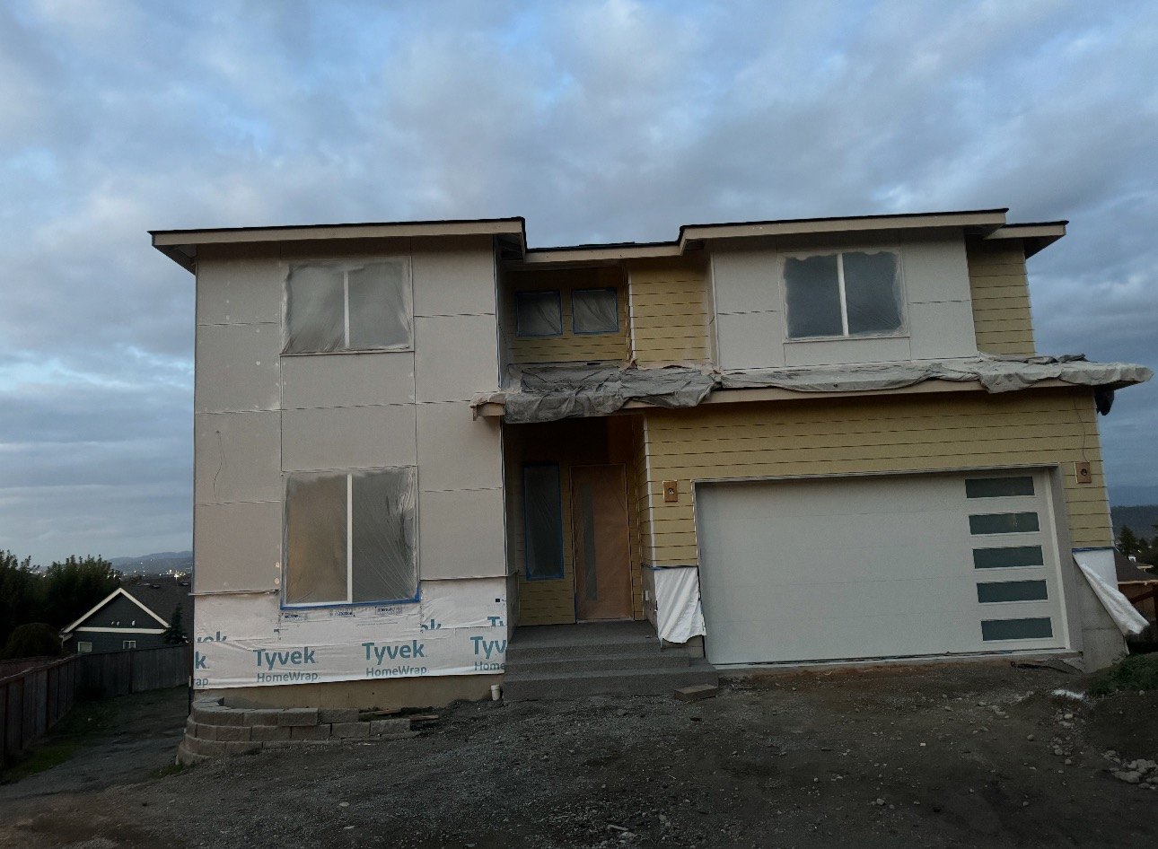 House exterior before painting
