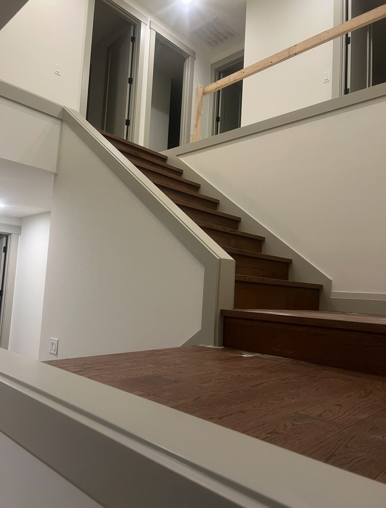 Finished staircase and interior trim